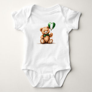 teddybeer en ballon met de Nigeriaanse vlag. Romper