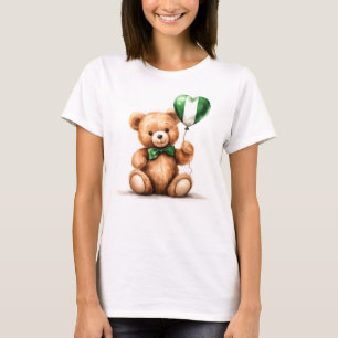 teddybeer en ballon met de Nigeriaanse vlag. T-shirt