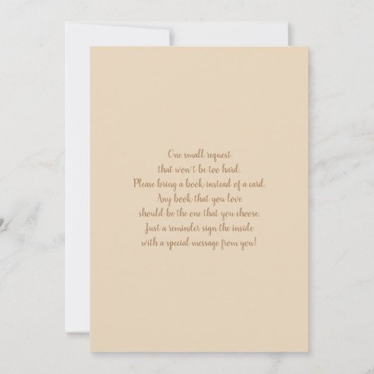 Teddybeer en Rainbow Baby shower Invitation Kaart (Achterkant)