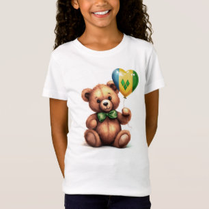 teddybeer en Saint Vincent en de Grenadines vlag T-shirt