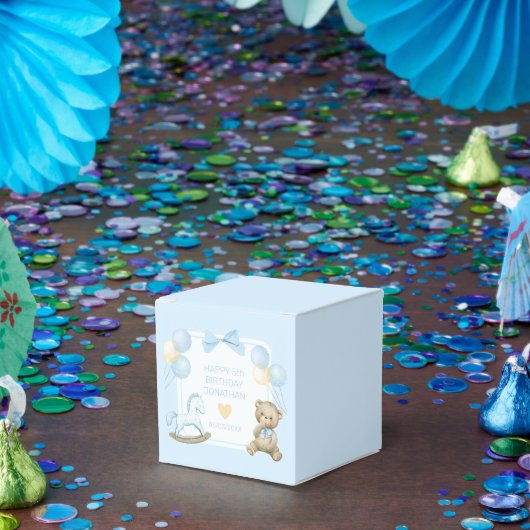 Teddybeer en schommelpaard bedankdoosjes (Feest)