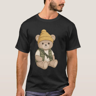 Teddybeer in een Beanie — Cute Streetwear Beer Kun T-shirt