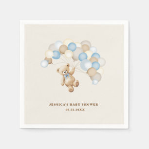 Teddybeer Jongens Baby Shower Servet