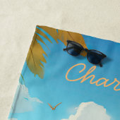 Teddybeer kinder strand en zwembad handdoek (In situ)