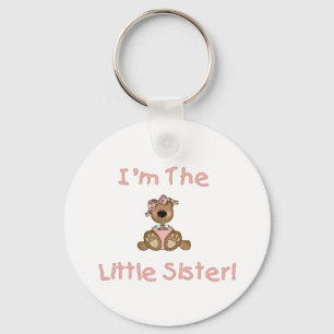 Teddybeer kleine zus sleutelhanger
