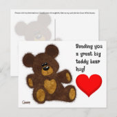 Teddybeer knuffel - Briefkaart (Voorkant / Achterkant)