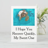 Teddybeer krijgt goede Kaart (Staand voorkant)