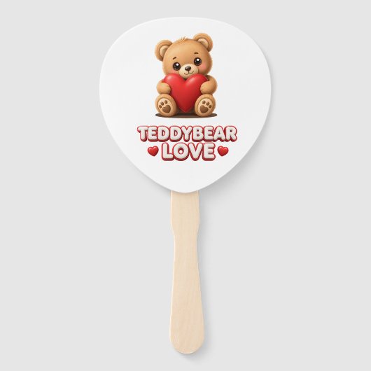 Teddybeer Liefde Handventilator Handwaaier (Voorkant)