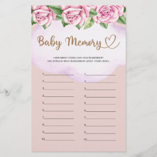 Teddybeer meisje baby shower Baby Geheugen