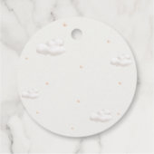 Teddybeer met bruine ballonnen bedankt bedankjes labels (Achterkant)