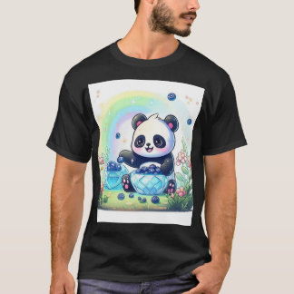Teddybeer met Custom Panda T-shirt