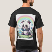 Teddybeer met Custom Panda T-shirt (Achterkant)