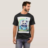 Teddybeer met Custom Panda T-shirt (Voorkant volledig)