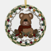 Teddybeer met licht Ornament (Voorkant)