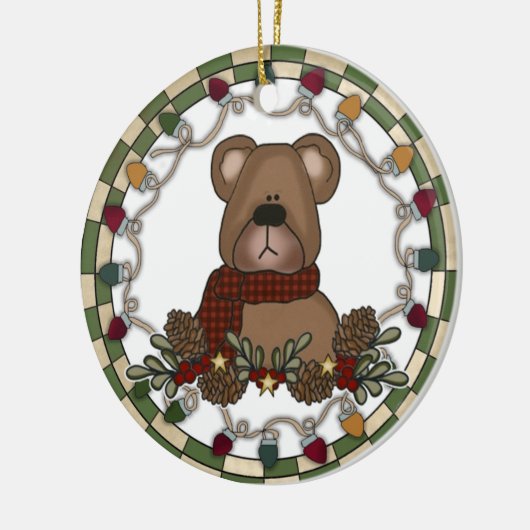 Teddybeer met licht Ornament (Links)
