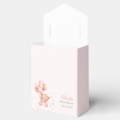 Teddybeer met roze ballonnen Baby shower Bedankdoosjes (Geopend)