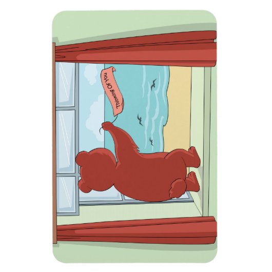 Teddybeer mist je Schattigee kunst Magneet (Verticaal)