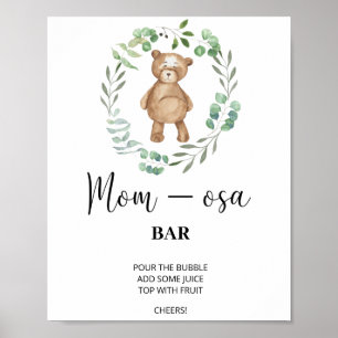 Teddybeer \ Mon-osa bar Poster
