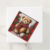 Teddybeer Namen toevoegen Kerstcadeau Label (In situ)