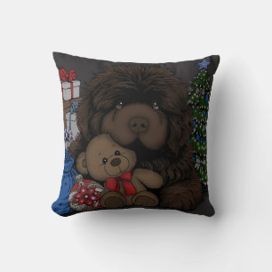 Teddybeer Newfoundland puppy hond Kussen