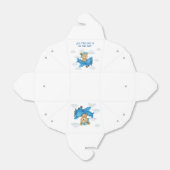 Teddybeer op het Baby shower van het vliegtuig gun Bedankdoosjes (Uitgevouwen)