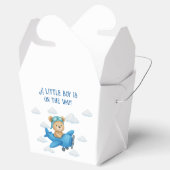 Teddybeer op het Baby shower van het vliegtuig gun Bedankdoosjes (Geopend)