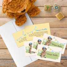 Teddybeer op Scooter Baby shower Luier Raffle