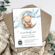 Teddybeer Over de Maan Baby Borrel