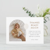 Teddybeer Picknick Bedankkaart (Staand voorkant)