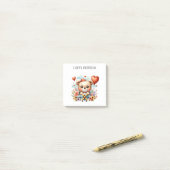Teddybeer Piloot Verjaardag Post-it® Notes (Op bureau)