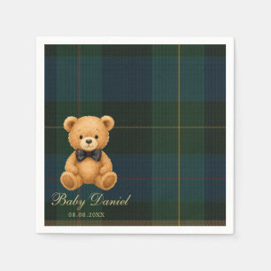 Teddybeer Preppy Baby Shower Servet