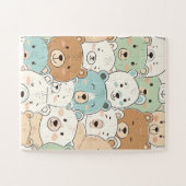Teddybeer puzzel (Horizontaal)