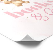 Teddybeer roze ballonnen Boeken en geschenken Poster (Hoek)