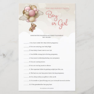 Teddybeer roze ivoor Guess Boy or Girl Tales