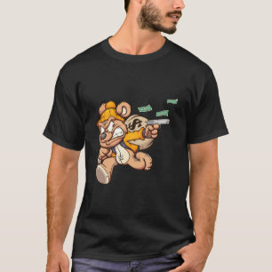 Teddybeer steelt een grote zak geld t-shirt