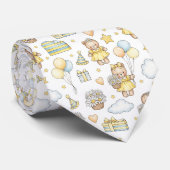 Teddybeer Tuintuinpatroon Daisy (14) Stropdas (Opgerold)