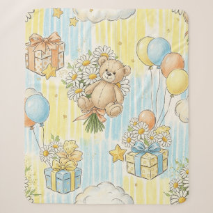 Teddybeer Tuintuinpatroon Daisy (3) Sherpa Deken