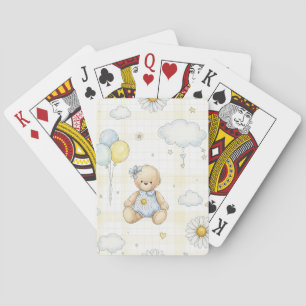 Teddybeer Tuintuinpatroon met Madeliefjes (15) Pokerkaarten