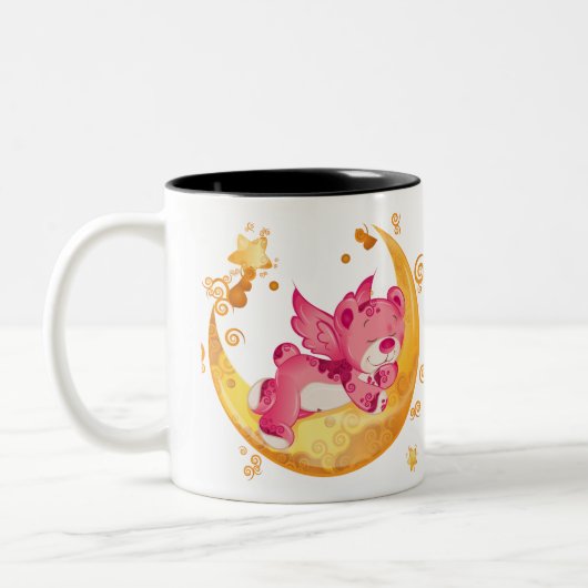 teddybeer tweekleurige koffiemok (Links)