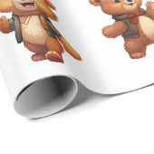 Teddybeer Verjaardag Wrapping Papier Roll (Rol Hoek)