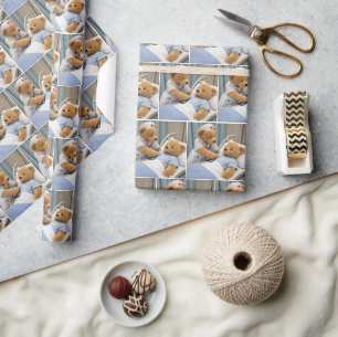 Teddybeer verpleegster met een stethoscoop cadeaupapier