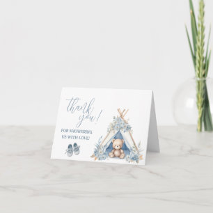 Teddybeer Zittend in een tipi Dank u opmerking
