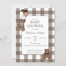 Teddyberen Baby Jongen Bruine Baby Shower