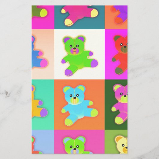 teddyberen briefpapier (Voorkant)