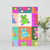 teddyberen briefpapier (Staand voorkant)