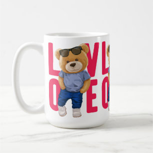 Teddychip Valentijnsdag Liefdesontwerp Koffiemok