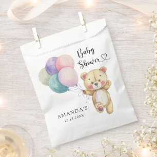 Teddychterballonnen - Baby Shower Bedankzakje