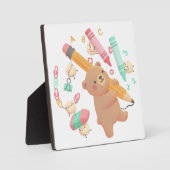 Teddy's Back to School Illustration Fotoplaat (Voorkant)