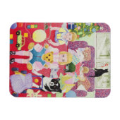 Teddy's Christmas Pyjamas Magneet (Horizontaal)