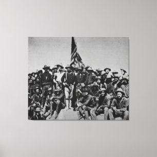 Teddy's Colts Teddy Roosevelt Rough Riders 1898 Canvas Afdruk